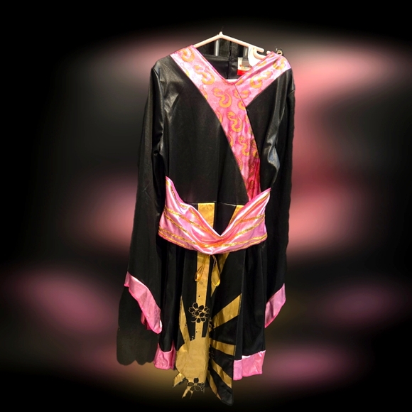 Girls Kung Fu dire costume, sz. 10-12 (large) - Picture 2 of 6